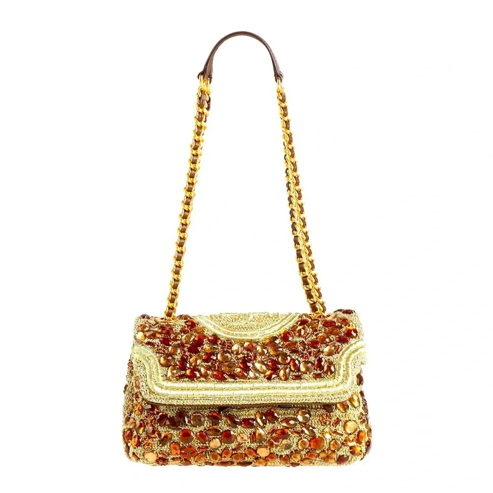 TORY BURCH exclusive  Shoulder Bag NWT+dust bag COLOR: GOLD